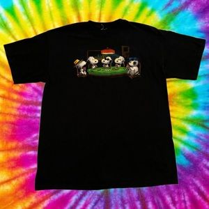Vintage Snoopy Poker Shirt Size medium